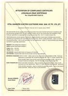 Antivandal ( EN 81-71: 2022 ) Certificate